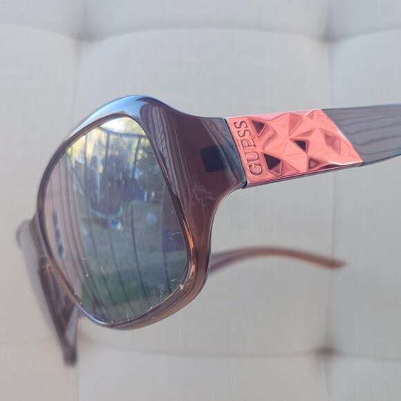 Guess Ladies Crystal Brown GU6518 Sunglasses Square Eyeglasses 56[]15-130 main image 6